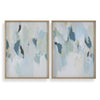 Coastal framed canvas art set