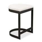 Uttermost Maude 26” Outdoor Counter Stool in Taupe Gray Fabric