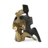 Uttermost 18149 Affection Bronze Gold Sculpture Set of 2 Depicting a Timeless Embrace of Love