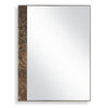 Uttermost Hanover Mirror with Brown Marble Slab and Golden Bronze Frame