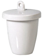 Porcelain Heating Crucible – 55 mm Height – High Form 100 ml With Lid Pack 20 by GSC International Inc.