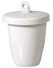 Porcelain Heating Crucible – 55 mm Height – High Form 100 ml With Lid Pack 20 by GSC International Inc.