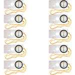 Orienteering Compass – 5.5" Height, Plastic Map & Hiking Compass, Pack of 10 By GSC International Inc.