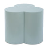 Light blue metal accent table