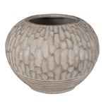 Uttermost Rustic Roots Planter-Terracotta with Elegant Carvings & Ribbed Base