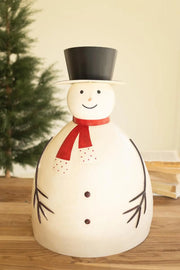 Painted Metal Snowman 22.5 in Festive Holiday Sculptural Decor Brand