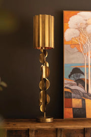 Antique Gold Metal Table Lamp 43.5 in Tall Accent Lighting For Home Brand