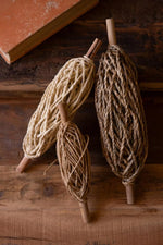 Kalalou Paper Rope Spools Set of 3 12" H Crafting and Decorative Accent b