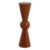 Uttermost 50072 Hepler Gloss Terracotta Drink Table with Bold Earthy High Shine Finish