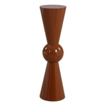 Uttermost 50072 Hepler Gloss Terracotta Drink Table with Bold Earthy High Shine Finish
