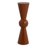 Uttermost 50072 Hepler Gloss Terracotta Drink Table with Bold Earthy High Shine Finish