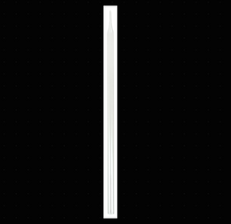 Hollow Glass Friction Rod 12 Inch Sealed End for Static Electricity Experiments