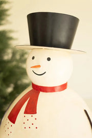 Painted Metal Snowman 22.5 in Christmas Tabletop Accent Brand
