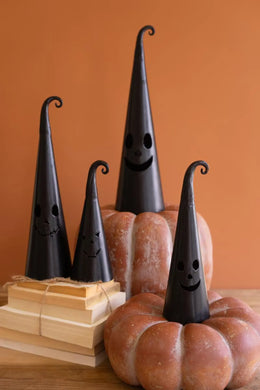 Set of Four Halloween Jack O Lantern Lanterns 16.5 in Seasonal Accent Brand