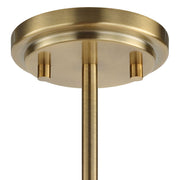 Uttermost 21391 Cret 12 Light Brass Chandelier with Built In LED Inspired by Art Deco Design
