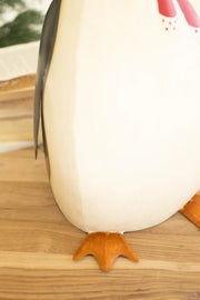 Painted Metal Penguin 19 in Decorative Bird Figure Home Accent Brand