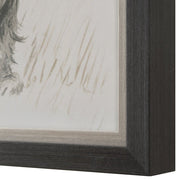 Uttermost 32344 Loyal Companion Framed Dog Prints Set of 9 in Black Wood Frames