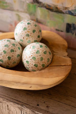 5 in Bamboo Ball With Capiz Shell Detail Decorative Home Accent Brand