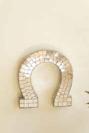 Mirror Horseshoe 6 in Disco Style Decorative Wall Accent Brand