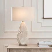 Tropical Style Table Lamp with Linen Shade