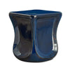 Uttermost Dramatic Scooped Sides Lustrous Blue Finish Kaz Garden Stool