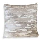 Uttermost Abstract Waves Outdoor Pillow-Flax, Putty & Cream Sunbrella with Plush Fill
