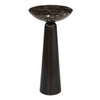Brown marble accent table