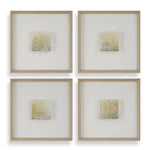 Uttermost Now & Then Abstract Art Set of 4 – Acrylic Canvas Panels with Pine Frame for Contemporary and Geometric Wall Decor