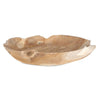 Uttermost Handcrafted Teak Wood Organic Embrace Outdoor Bowl with Live Edge Design