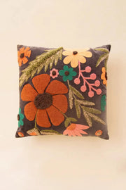 velvet flower pillow