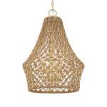 Uttermost Macrame Rope Drum Pendant – 4-Light Boho Lighting Fixture