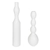 Uttermost White Ceramic Unique Shapes Forma Outdoor Vases Large, Set of 2
