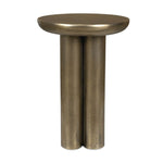 Uttermost Thorp Outdoor Accent Table-Modern Rustic Blend in Mottled Antique Brass