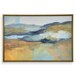 Uttermost Folded Hills Framed Canvas – Abstract Landscape Wall Art 38"x26"