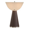 Uttermost Conover Table Lamp – Chocolate Faux Leather Base with Modern Twin Light

