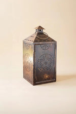 Set of 2 Vintage-Inspired Metal Lanterns 15" H With Classic Silhouette by Kalalou