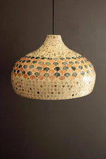 capiz shell pendant,
