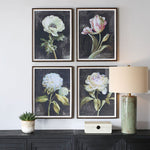 Traditional botanical flower prints