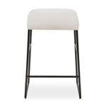 Curved Cushion Design  Upholstered Counter Stool 26" H Kitchen Seating by Uttermost