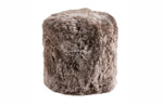 Indoor Natural Icelandic Shearling Tuffet Pumice – 17" D x 18" H By Auskin