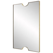 Contemporary Vanity Mirror – Metallic Gold Wall Accent by Uttermost, 35.5 Inches