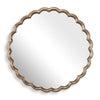 Uttermost Cerrito Round Mirror Thick Metal Frame with Antique Brass Finish