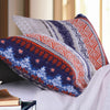 Greenland Home Fashions Urban Boho Multi Color King Size Quilted Pillow Sham 20x36 Inches