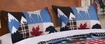 Greenland Home Fashions Mountain Trail Quilted Pillow Sham Wildlife Standard Sham, 20x26 Inches