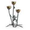 Whimsical Frog & Flower Candleholder – SPI Home