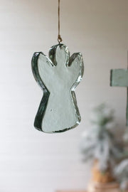 Handmade Blue Glass Decorative Accent With Blue Green Tint 5