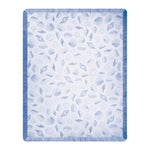Rayon Seashell Pattern Throw SEASHELLS Periwinkle – 48x60 Inch by Manual Woodworkers