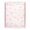 Pink Flamingo Toss Throw Blanket