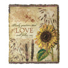 Surely Goodness and Love Cotton Tapestry Throw