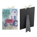 Decorative Ceramic Plaque –8 inch Dwell in the Land Inspirational Design by Manual Woodworkers